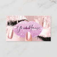Nails Makeup Artist Pink Kiss Lip Lash QRCODE Logo