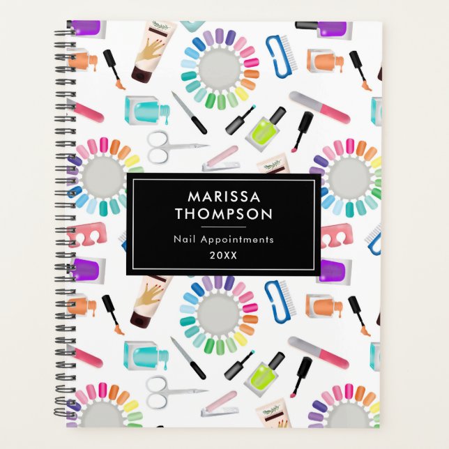 Nails Manicure Pedicure Beauty Salon Appointments Planner (Front)