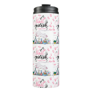 nails salon decorating style  thermal tumbler