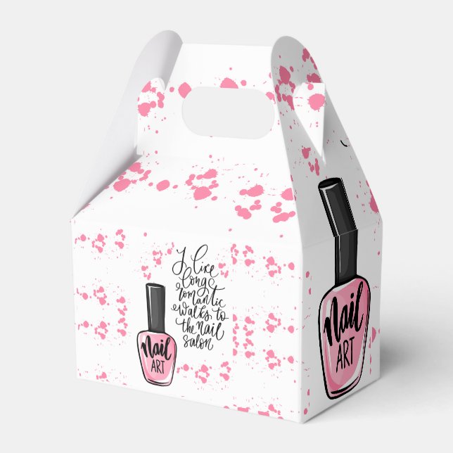 NAILS SALON STYLE FAVOR BOX (Front Side)