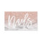 Nails typography rose gold glitter marble