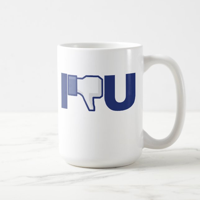 N'aimez pas les pouces à bas la Mug drôle (Droite)