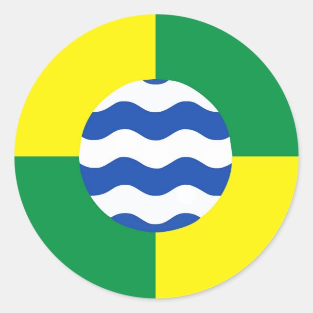 nairobi city kenya flag classic round sticker (Front)