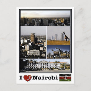 Nairobi - I love Mosaic - Kenya - Postcard