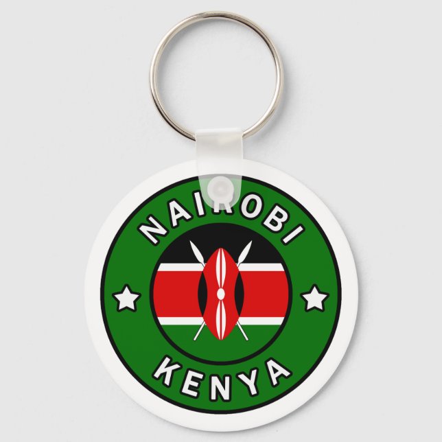 Nairobi Kenya Keychain (Front)