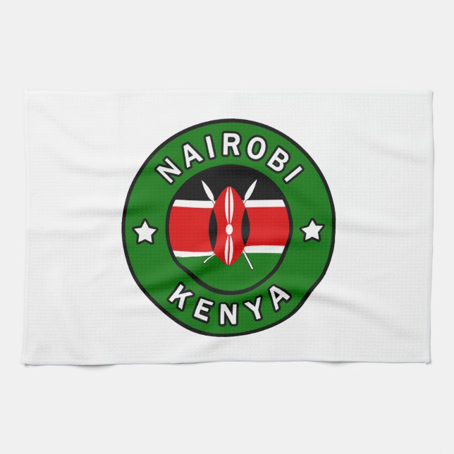 Nairobi Kenya Kitchen Towel (Horizontal)