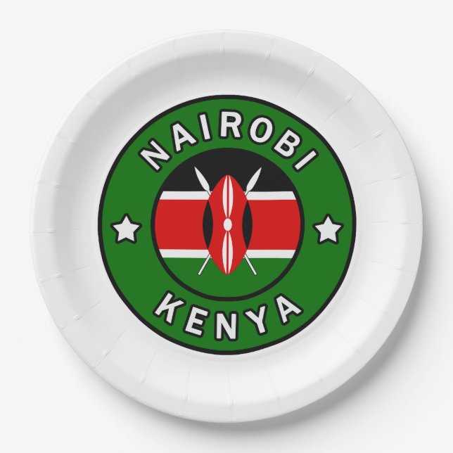 Nairobi Kenya Paper Plate (Front)