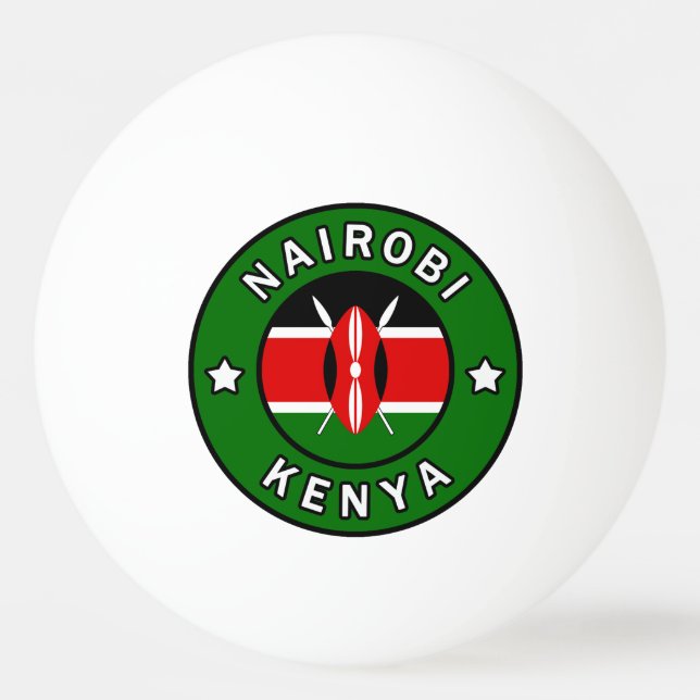 Nairobi Kenya Ping Pong Ball (Front)