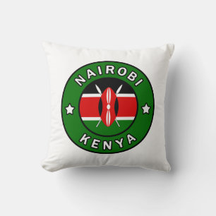 Nairobi Kenya Throw Pillow