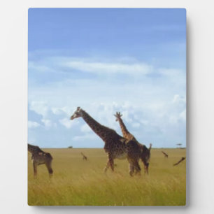 Nairobi National Park Giraffe Design Plaque