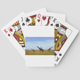 Nairobi National Park Giraffes Playing Cards