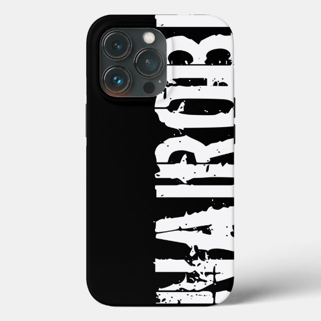 Nairobi - Style Urbain, coque iphone Noir Et Blanc (Verso)