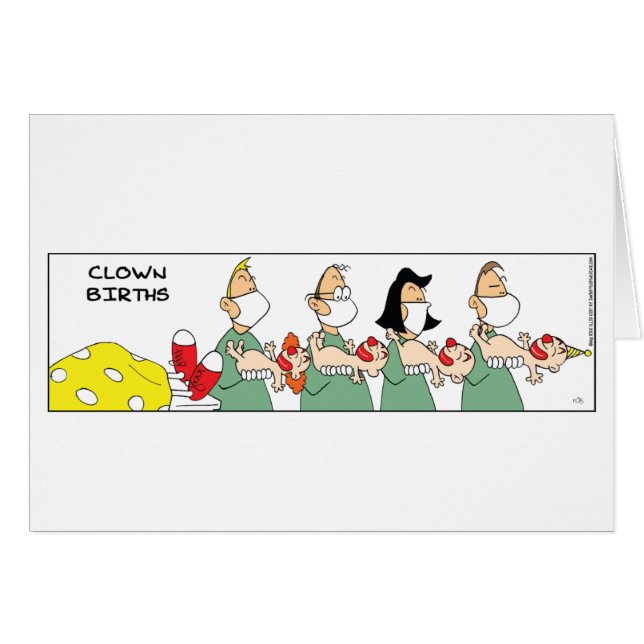 Naissance drôle de clown (Devant horizontal)