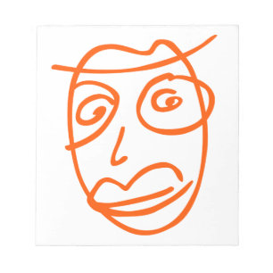 Naive artistic illustration notepad