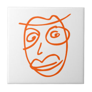 NAIVE cool illustration Tile