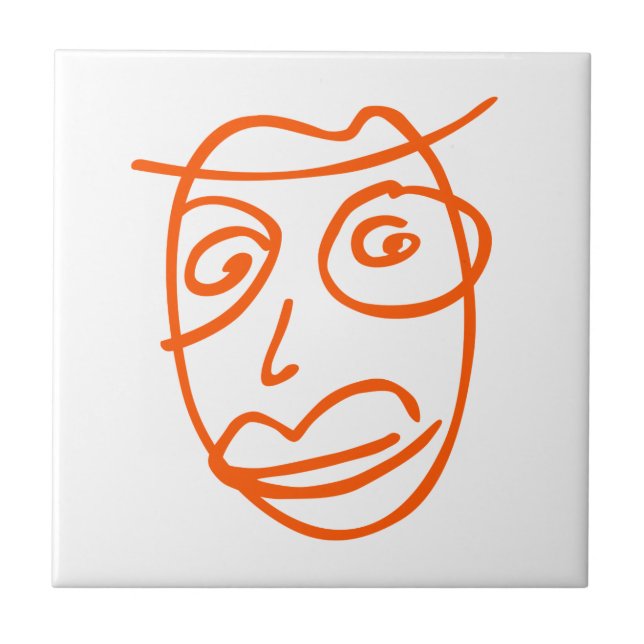 NAIVE cool illustration Tile (Front)