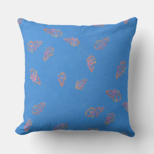 Naive Painted Autumn Sky Throw Pillow