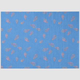 Naive Painted Autumn Sky Tissue Paper