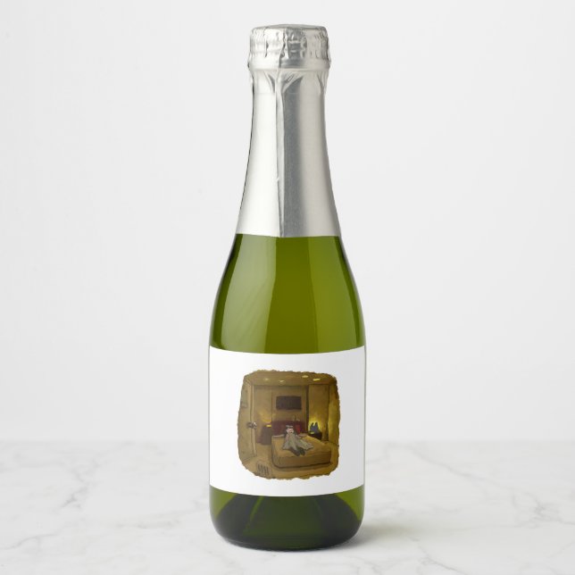 Najirou Saitou Sparkling Wine Label (Front)
