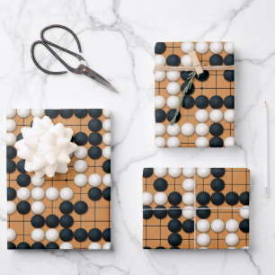 Nakade Shapes Wrapping Paper Sheet