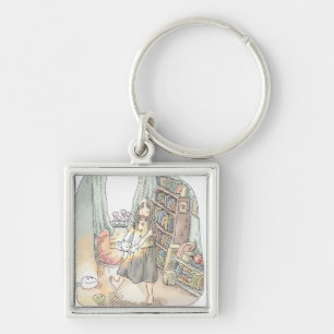 Nakanai an illustration of a woman dancing in a keychain