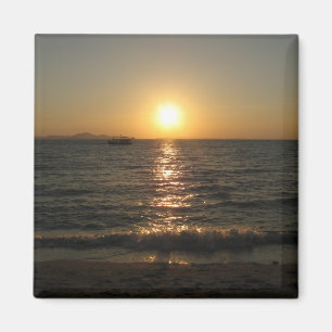 Naklua Beach Sunset .. Pattaya, Chonburi, Thailand Magnet