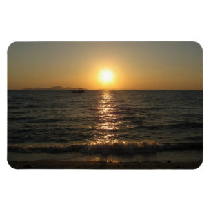 Naklua Beach Sunset .. Pattaya, Chonburi, Thailand Magnet