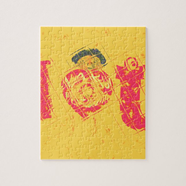 Nakupenda - I Love U Swahili Word Text Meaning Art Jigsaw Puzzle (Vertical)