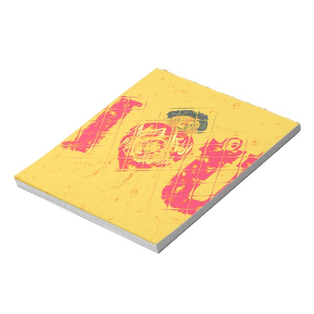 Nakupenda - I Love U Swahili Word Text Meaning Art Notepad (Rotated)