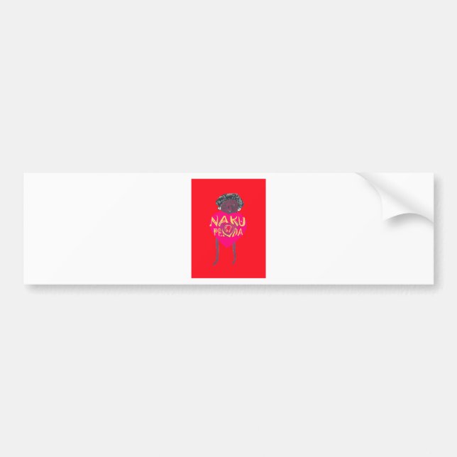 Nakupenda Love Art – Swahili Heart Design Bumper Sticker (Front)