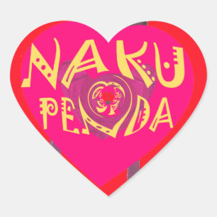 Nakupenda Love Art – Swahili Heart Design Heart Sticker
