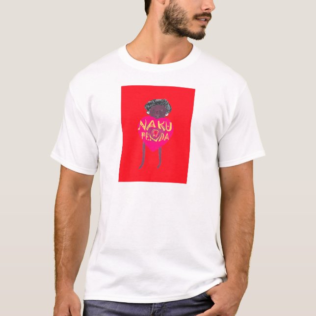 Nakupenda Love Art – Swahili Heart Design T-Shirt (Front)