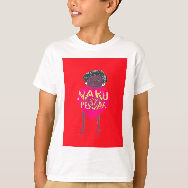 Nakupenda Love Art – Swahili Heart Design T-Shirt (Front)