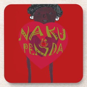  Nakupenda Sana Art Print  Swahili Design Coaster