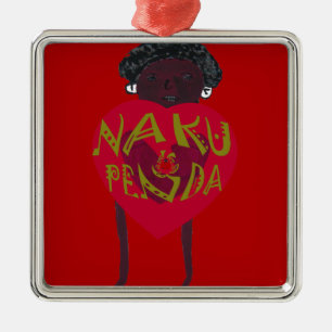  Nakupenda Sana Art Print  Swahili Design Metal Ornament