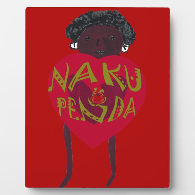  Nakupenda Sana Art Print  Swahili Design Plaque (Front)