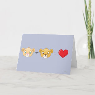 Nala+Simba=Love Holiday Card
