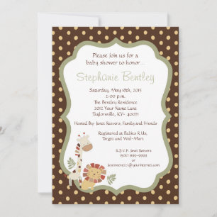 Nali Jungle  5x7 invitation