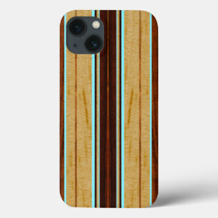 Nalu Hou Faux Koa Wood Surfboard iPad Air Cases