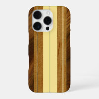 Nalu Mua Faux Koa Wood Surfboard Yellow