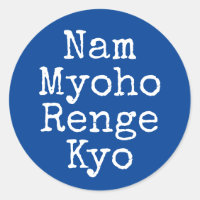 Nam Myoho Renge Kyo Blue Buddhism Mantra