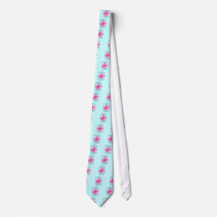 Nam Myoho Renge Kyo with Lotus Flower Design Tie