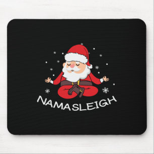 Nama-sleigh Namasleigh Funny Santa Yoga Christmas  Mouse Pad