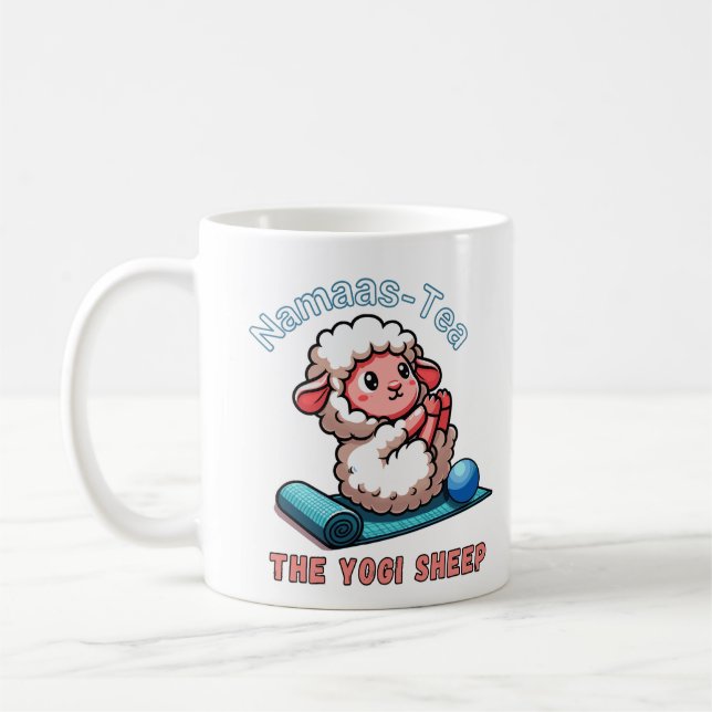 Namaastee, yogui sheep coffee mug (Left)