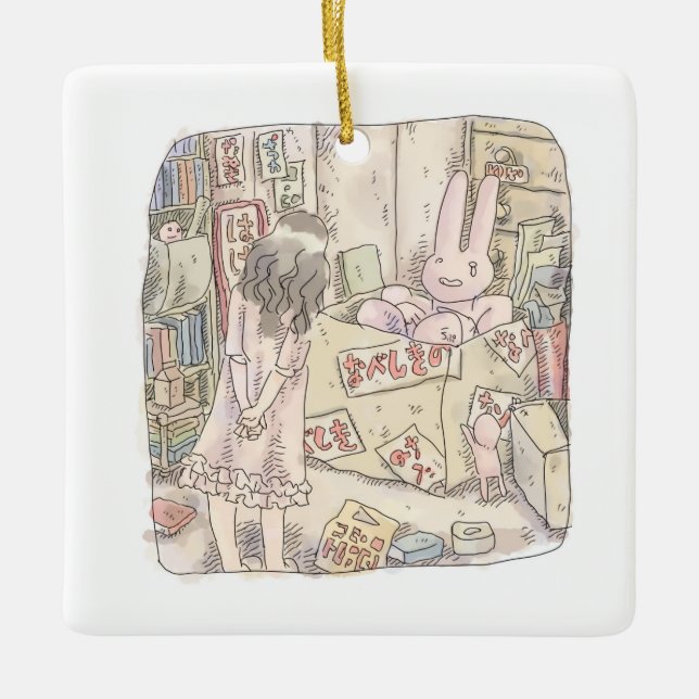 Namagomushi Ceramic Ornament (Front)