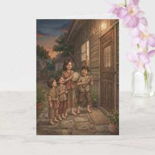 Namamasko Po Carolers Vintage Card