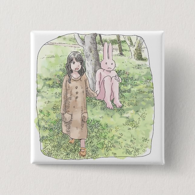 Namamuyaji 2 Inch Square Button (Front)