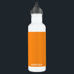 Namaqua orange color name 710 ml water bottle<br><div class="desc">Namaqua daisies have a distinct bright orange shade. They are named for the region where they live,  a normally arid scrubland transformed by the infrequent rain into endless carpets of flowers.</div>