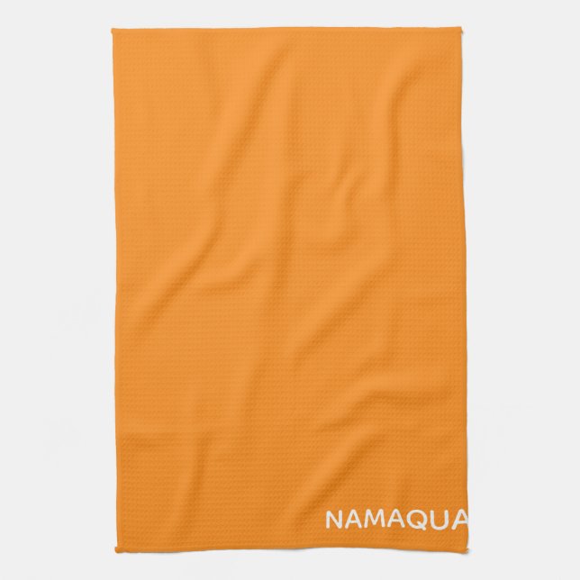 Namaqua orange color name kitchen towel (Vertical)