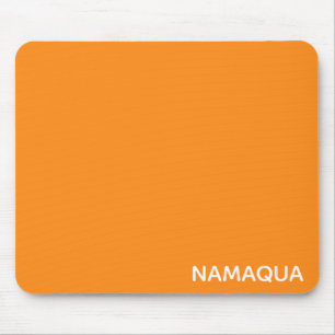 Namaqua orange colour name mouse pad